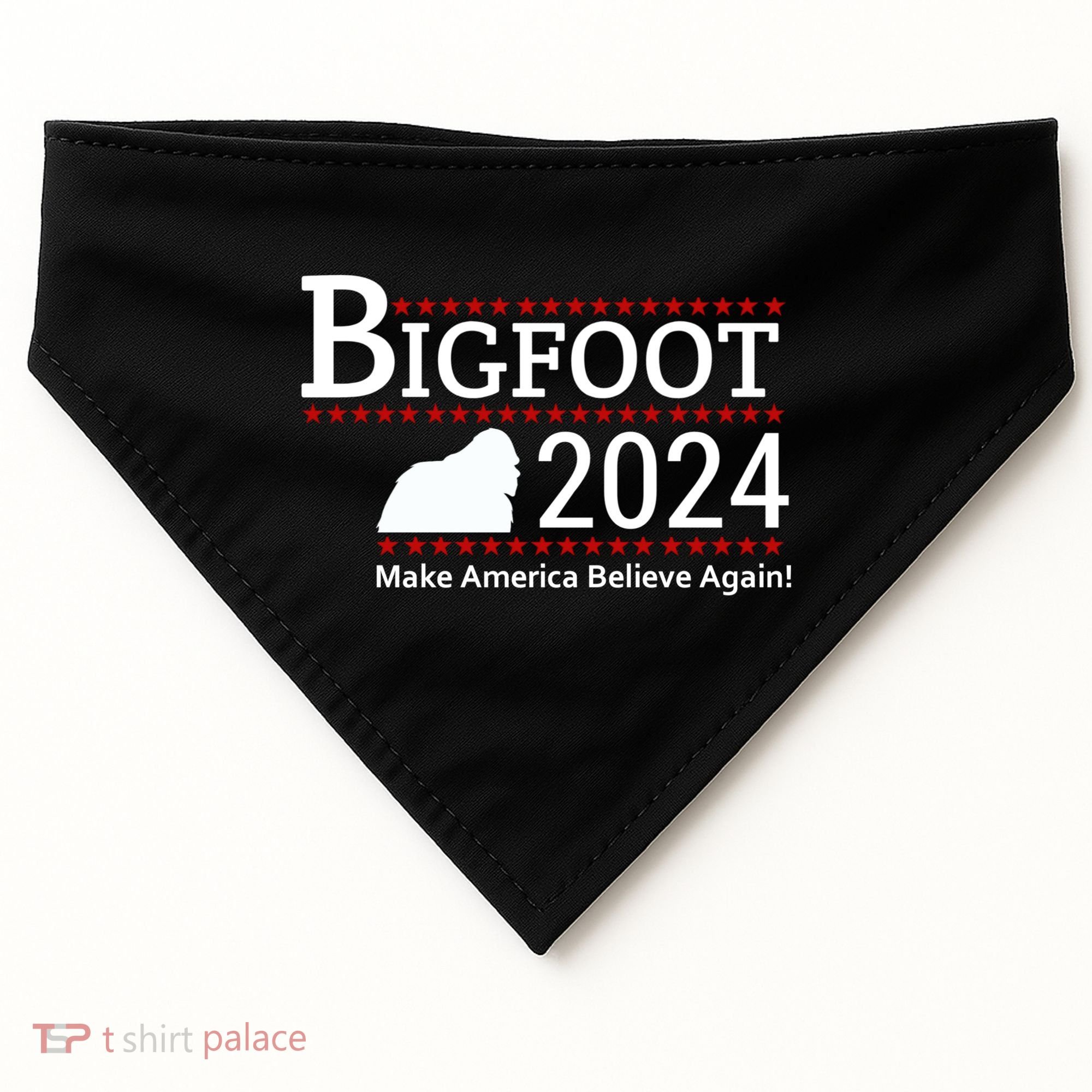 Bigfoot 2024 Make America Believe Again! USA-Made Doggie Bandana