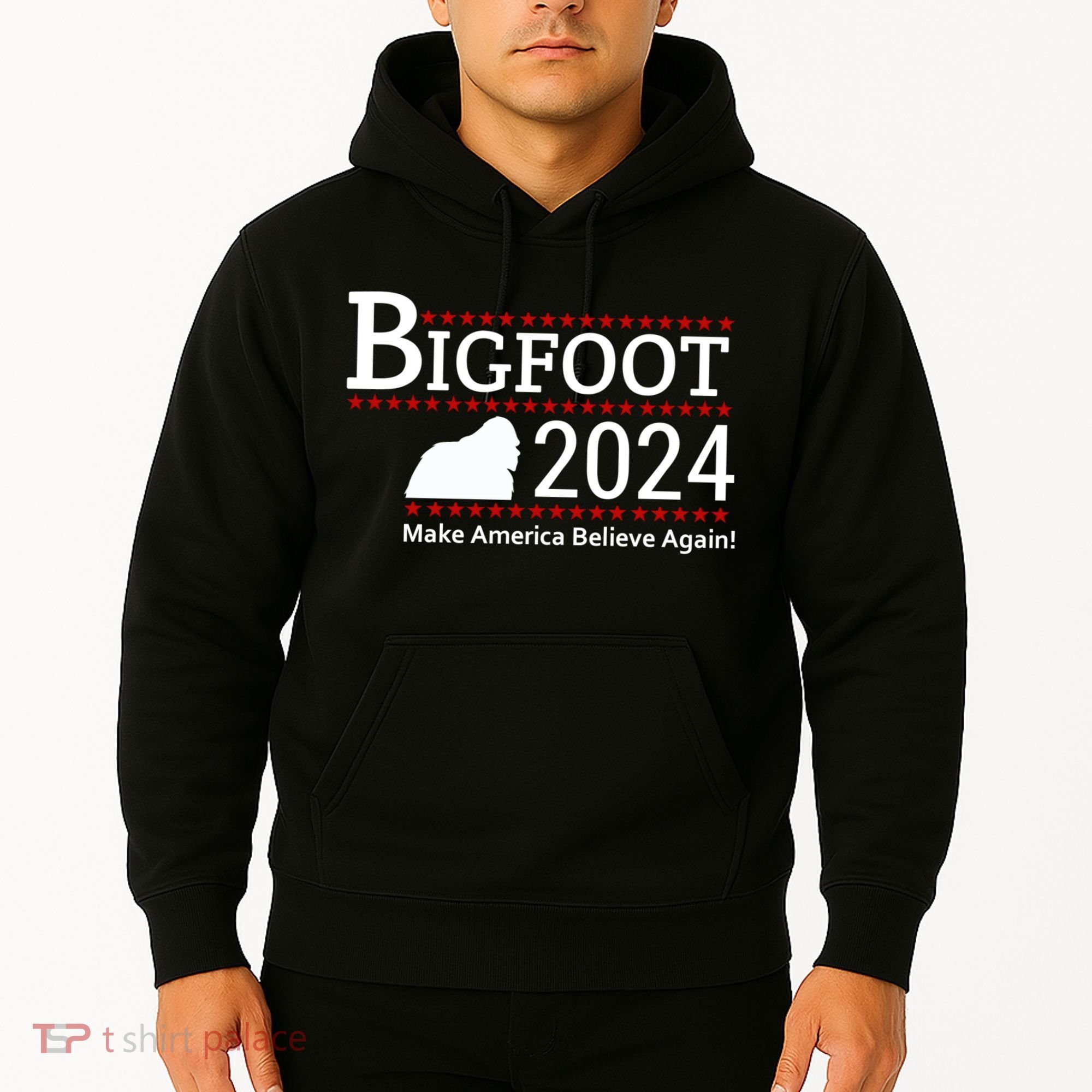 Bigfoot 2024 Make America Believe Again! Hoodie