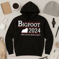 Bigfoot 2024 Make America Believe Again! Hoodie thumb 3