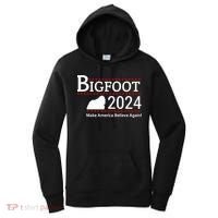 Bigfoot 2024 Make America Believe Again! Women's Hoodie thumb 0