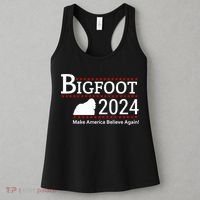 Bigfoot 2024 Make America Believe Again! Women's Tank Top thumb 3