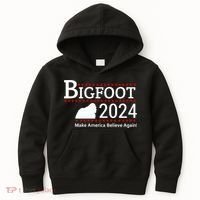 Bigfoot 2024 Make America Believe Again! Kids Hoodie thumb 0