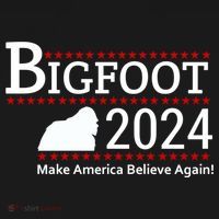 Bigfoot 2024 Make America Believe Again! Kids T-Shirt thumb 4