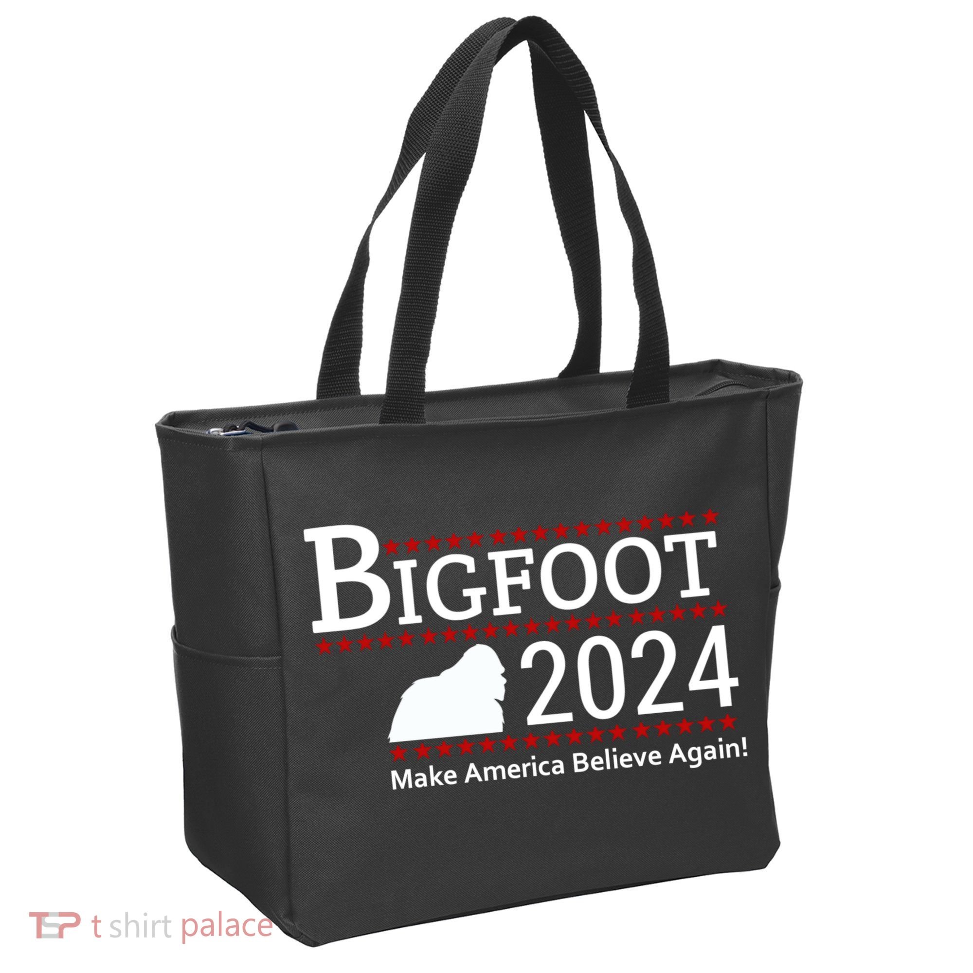 Bigfoot 2024 Make America Believe Again! Tote Bag