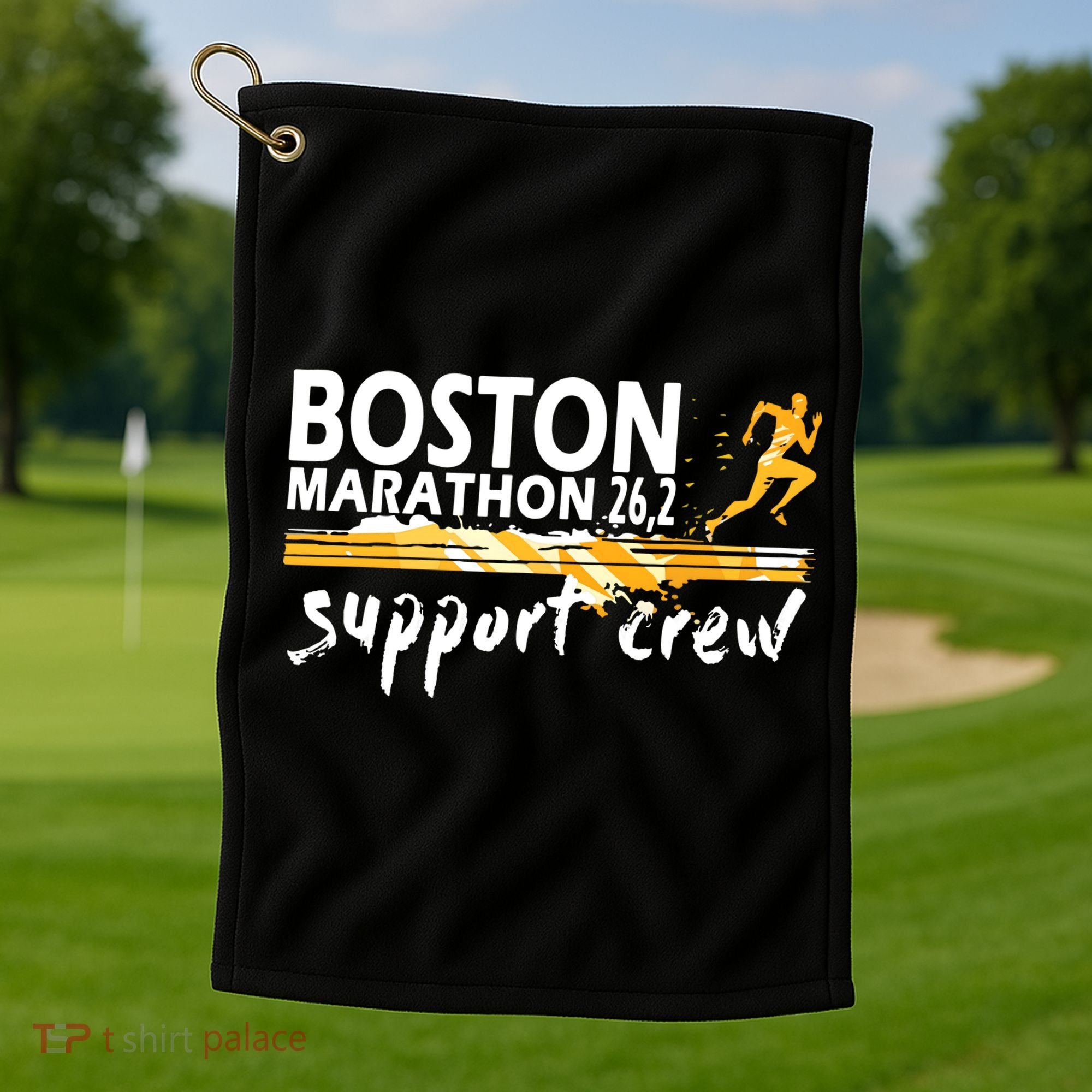 Boston 262 Marathon Support Crew For Men Women Golf Towel