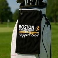 Boston 262 Marathon Support Crew For Men Women Golf Towel thumb 2