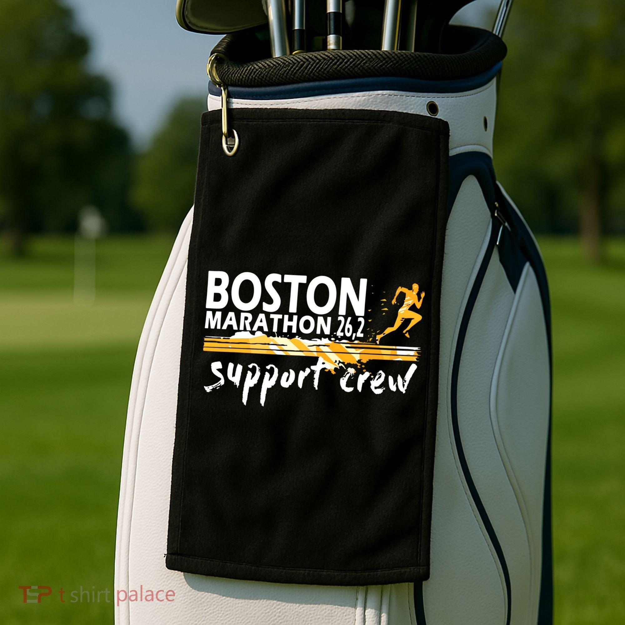 Boston 262 Marathon Support Crew For Men Women Golf Towel
