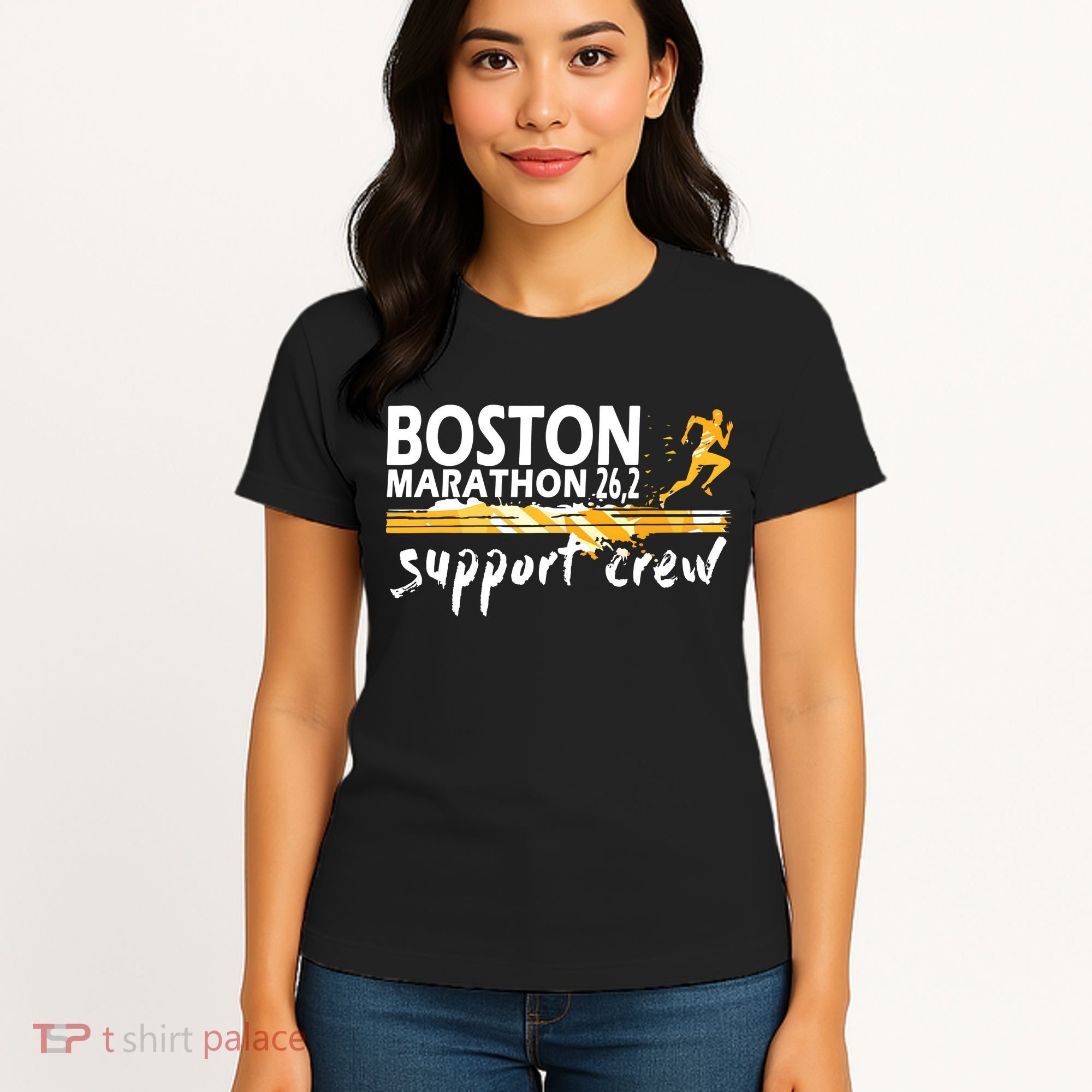Boston 262 Marathon Support Crew For Men Women Women's T-Shirt