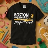 Boston 262 Marathon Support Crew For Men Women Kids T-Shirt thumb 3