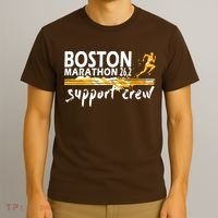 Boston 262 Marathon Support Crew For Men Women T-Shirt thumb 3