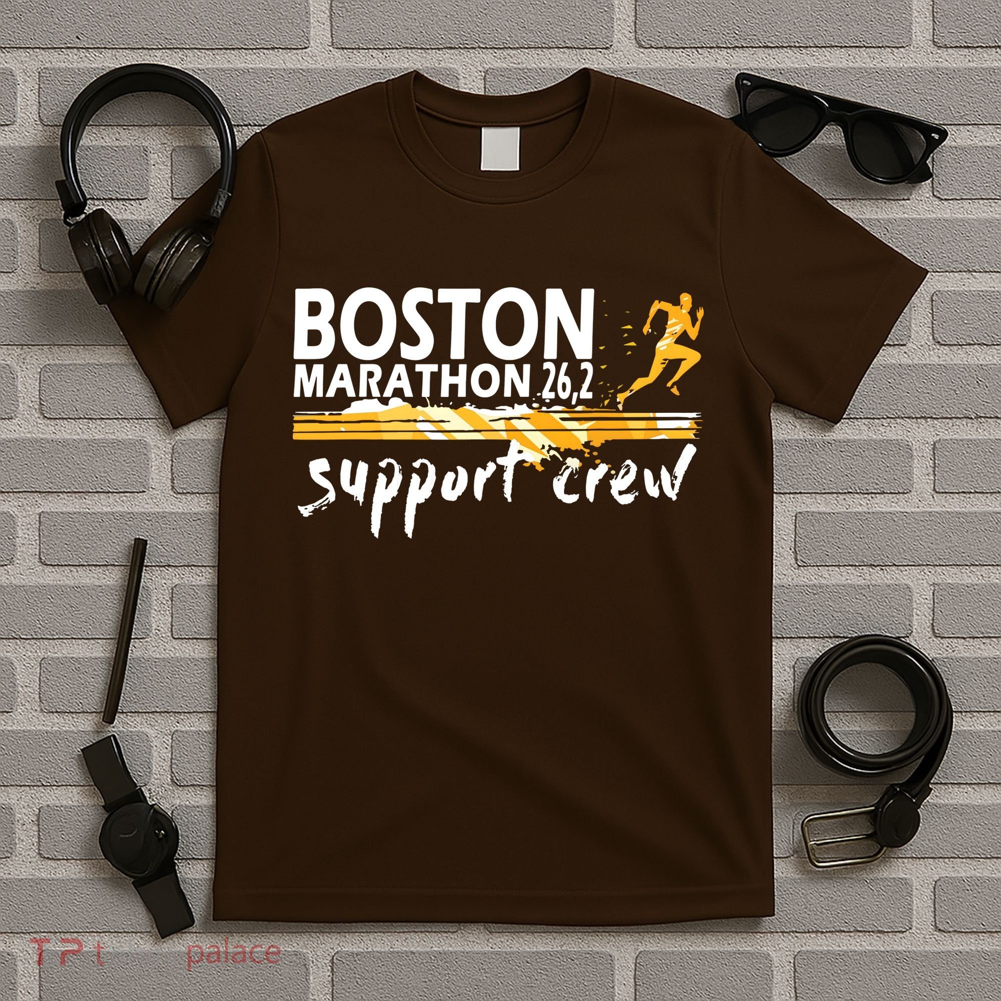 Boston 262 Marathon Support Crew For Men Women T-Shirt