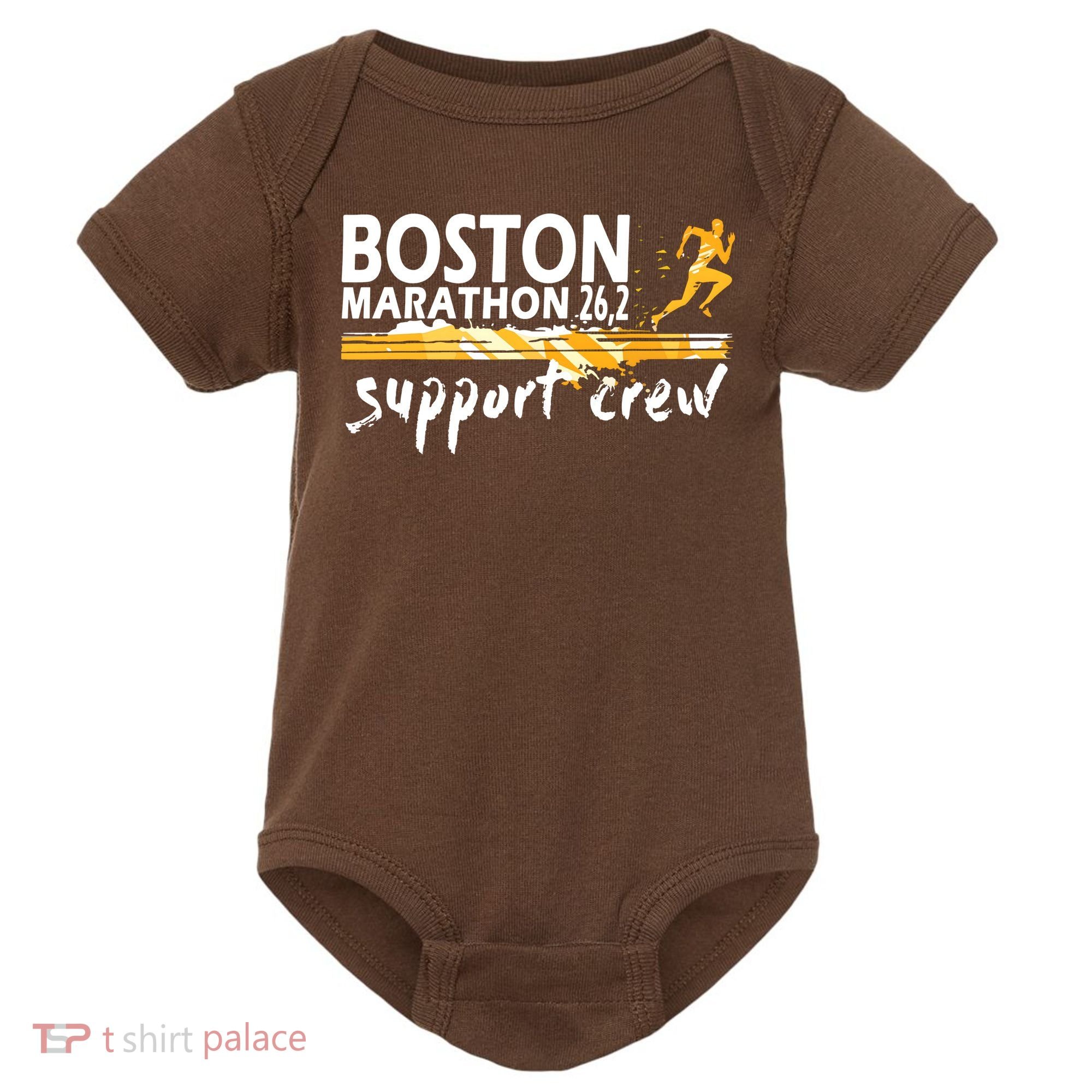 Boston 262 Marathon Support Crew For Men Women Baby Bodysuit