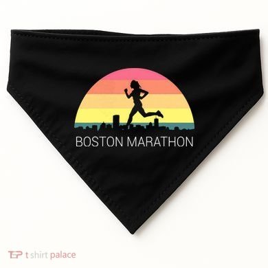 Boston 262 Miles Marathon Running Friend Support Gift USA-Made Doggie Bandana