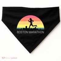 Boston 262 Miles Marathon Running Friend Support Gift USA-Made Doggie Bandana thumb 0
