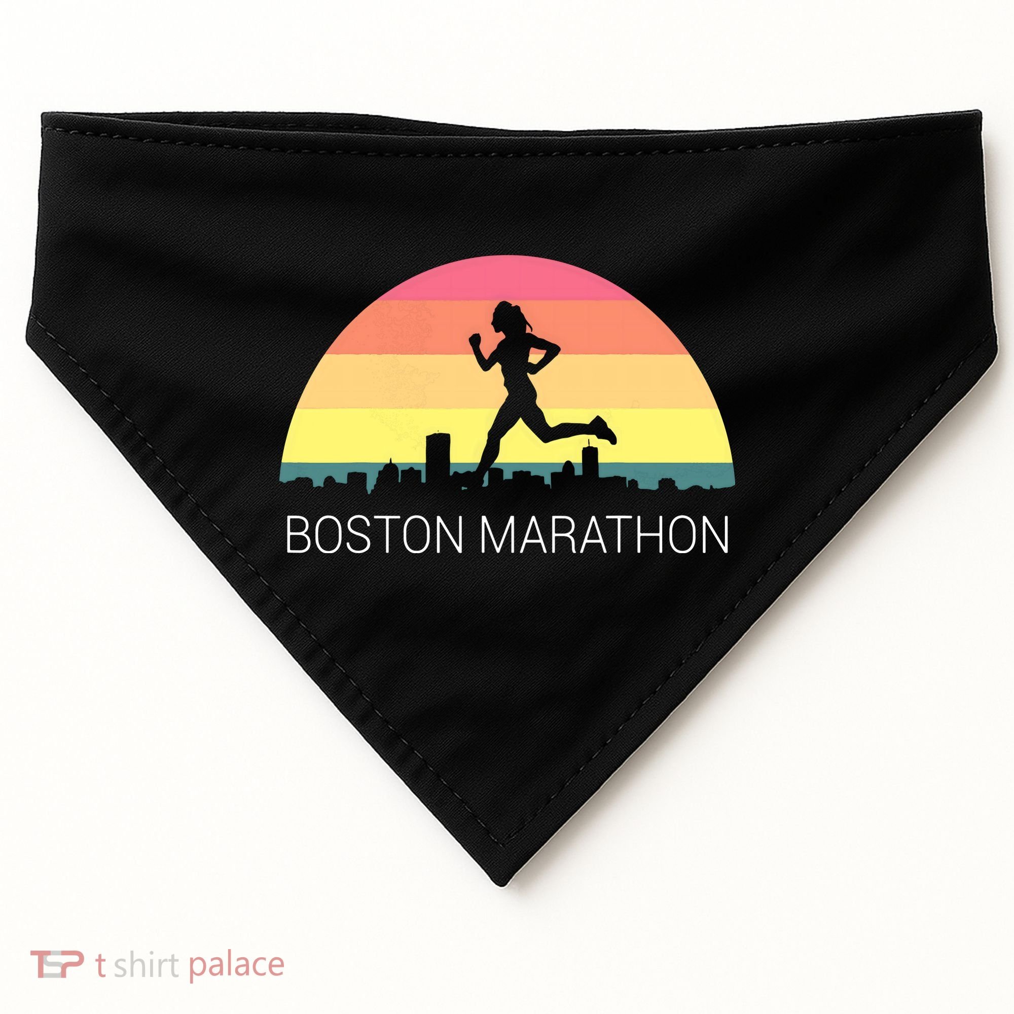 Boston 262 Miles Marathon Running Friend Support Gift USA-Made Doggie Bandana