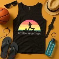 Boston 262 Miles Marathon Running Friend Support Gift Tank Top thumb 4