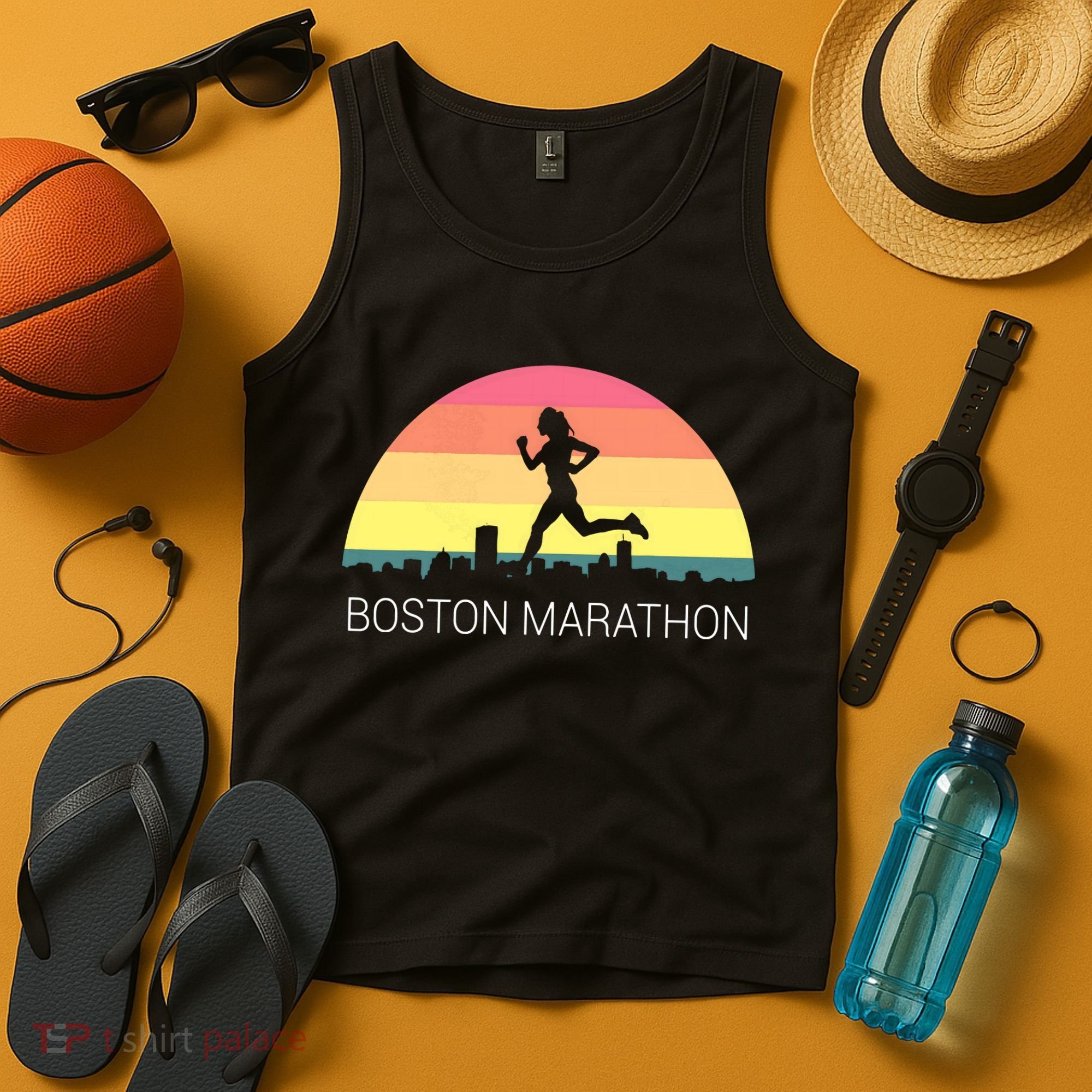 Boston 262 Miles Marathon Running Friend Support Gift Tank Top