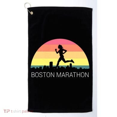 Boston 262 Miles Marathon Running Friend Support Gift Golf Towel