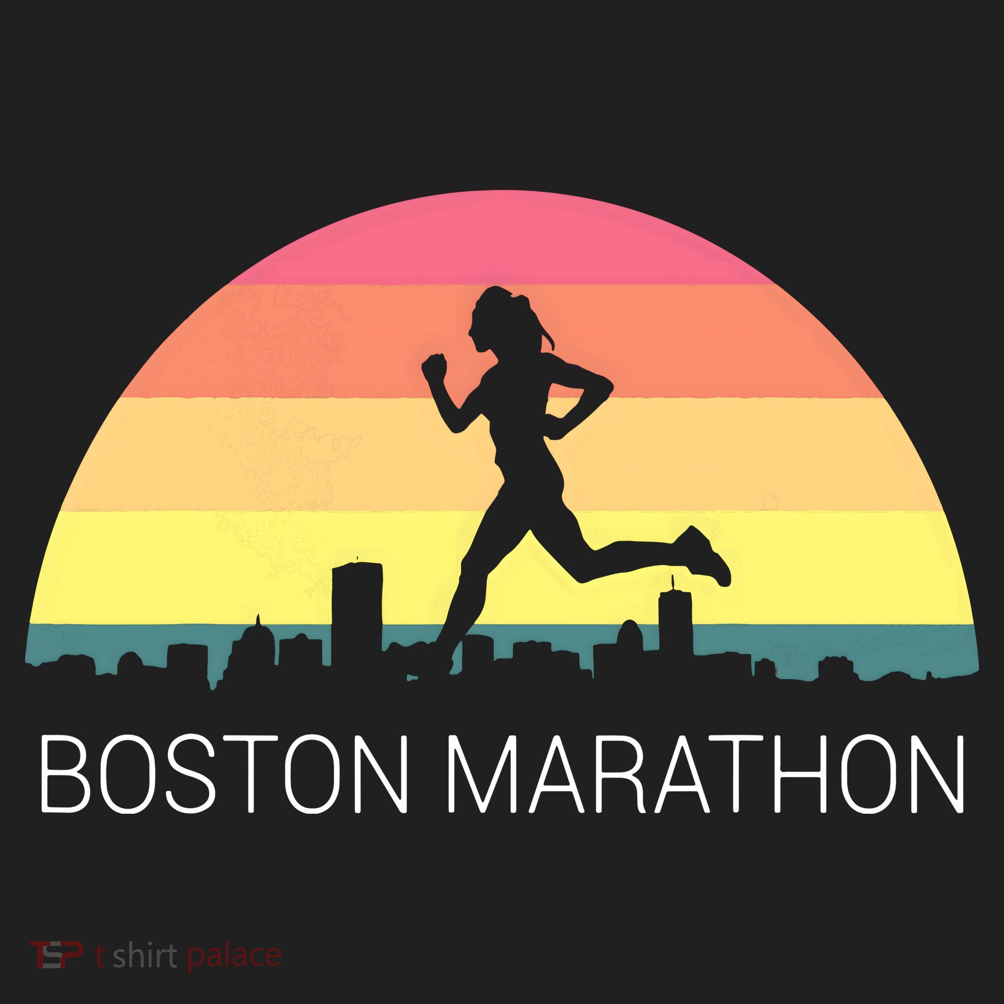 Boston 262 Miles Marathon Running Friend Support Gift Golf Towel