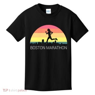 Boston 262 Miles Marathon Running Friend Support Gift Kids T-Shirt