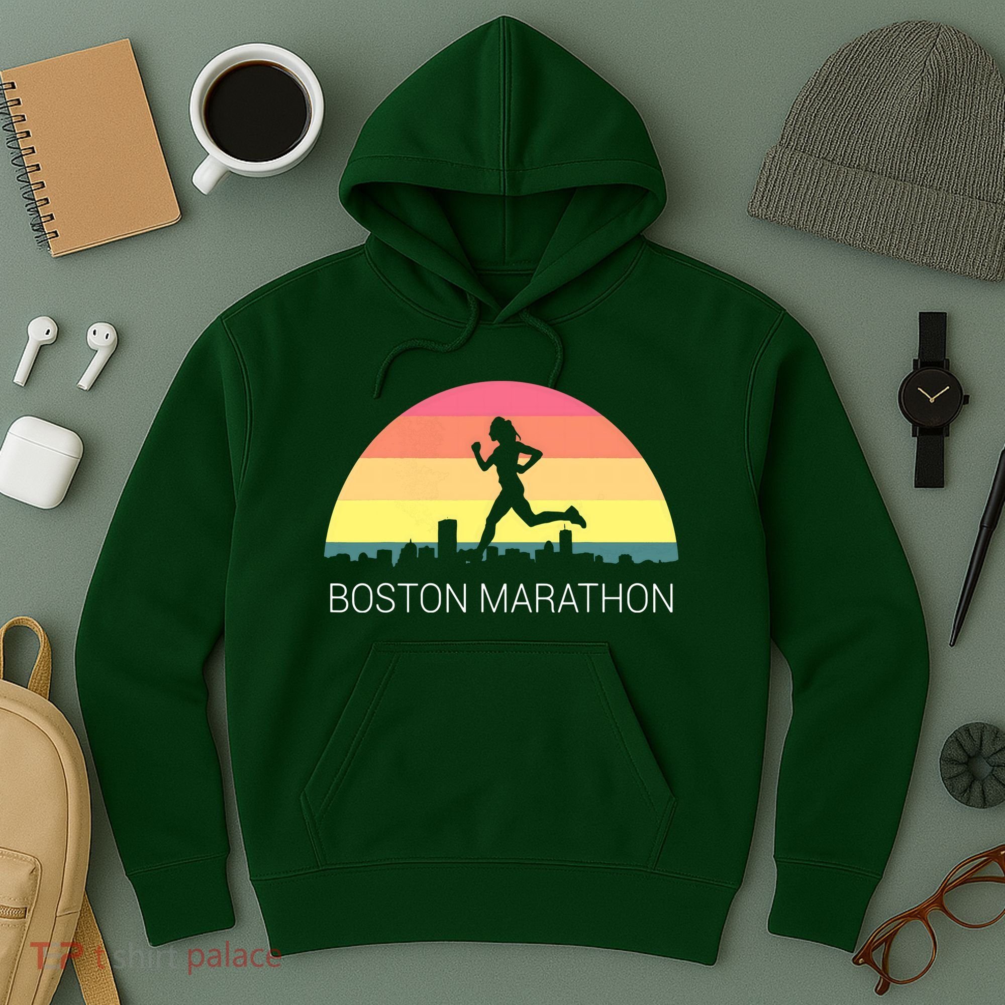 Boston 262 Miles Marathon Running Friend Support Gift Hoodie