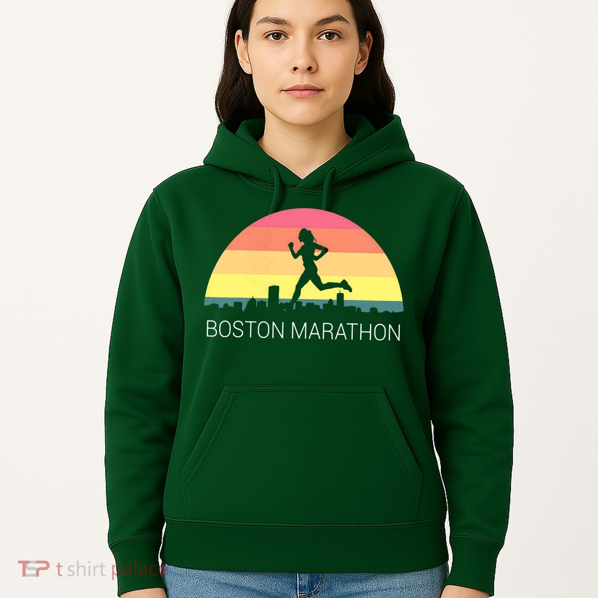 Boston 262 Miles Marathon Running Friend Support Gift Hoodie