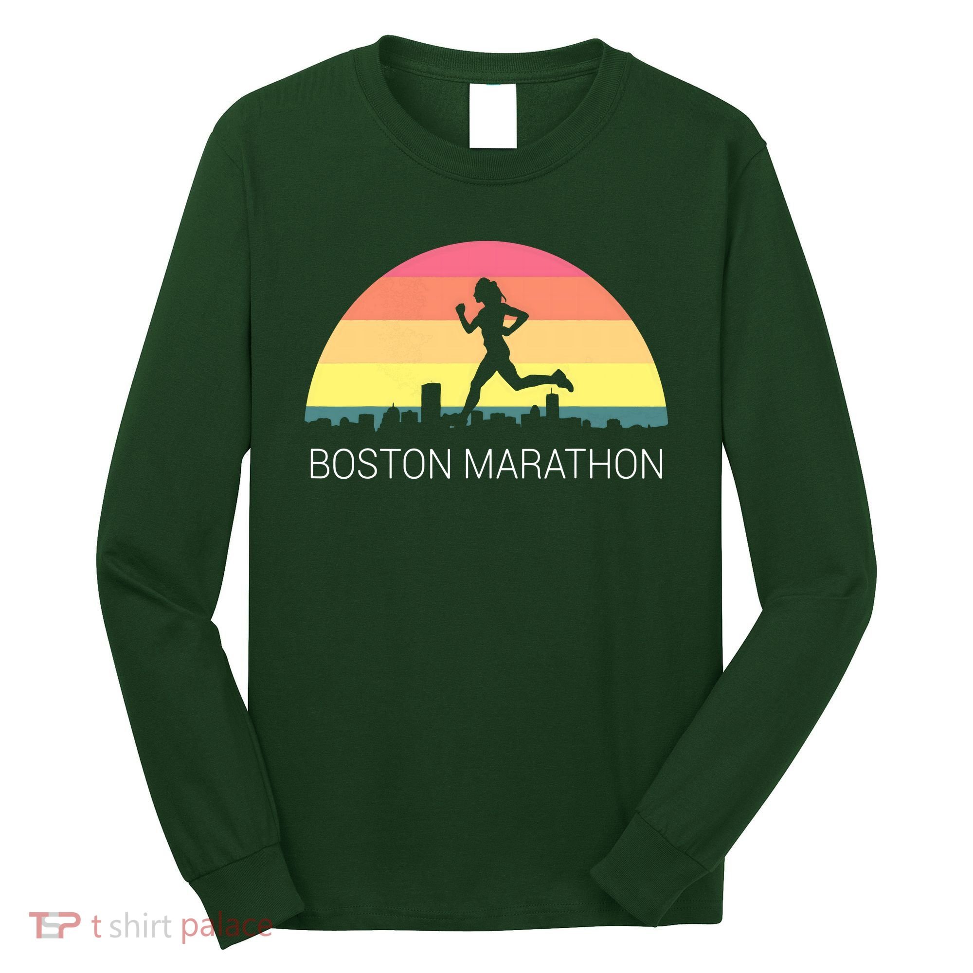 Boston 262 Miles Marathon Running Friend Support Gift Long Sleeve Shirt