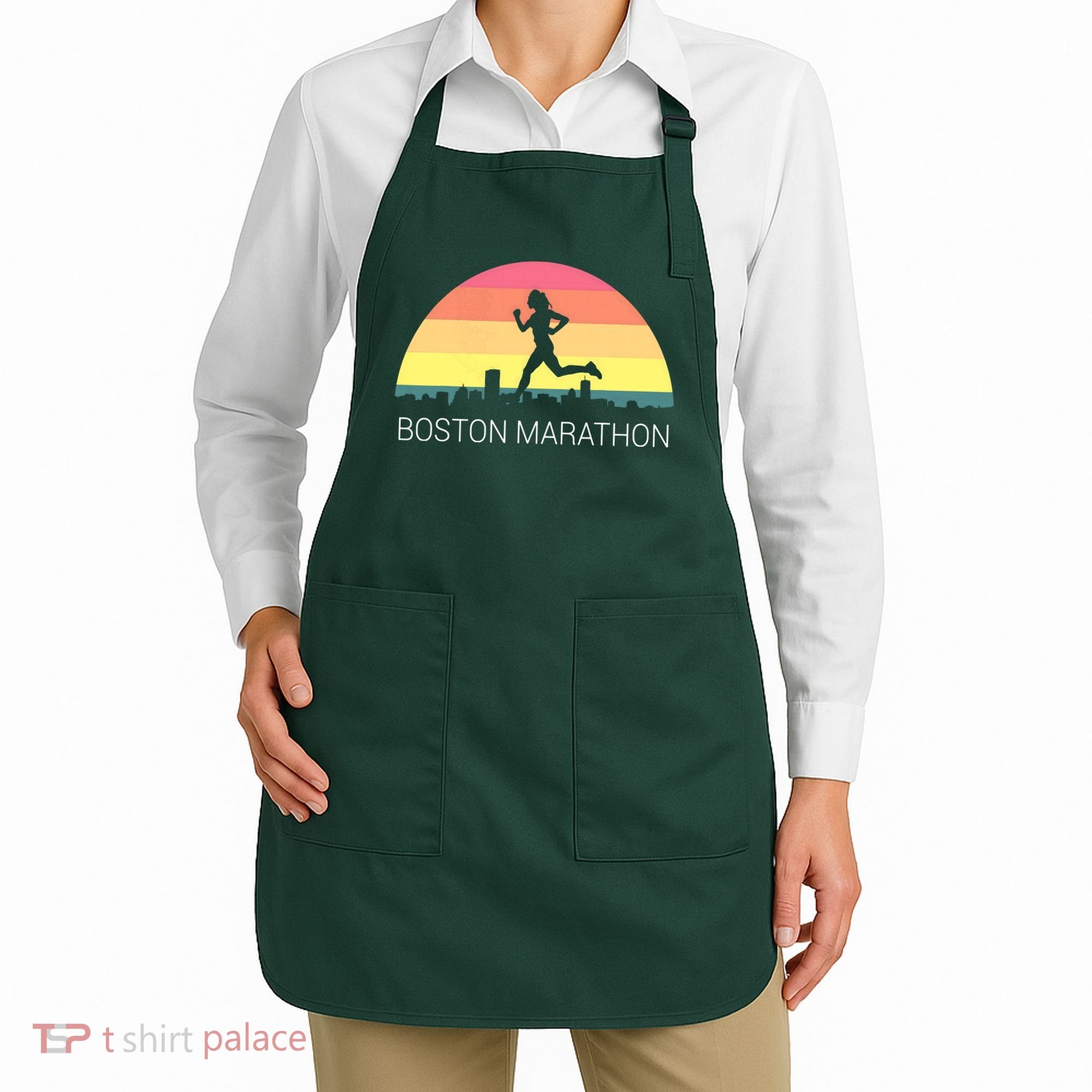Boston 262 Miles Marathon Running Friend Support Gift Apron