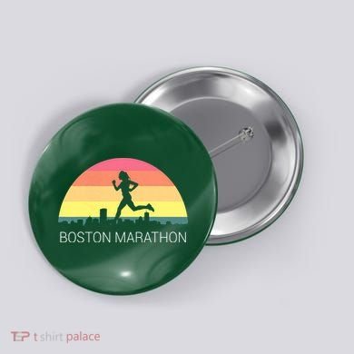 Boston 262 Miles Marathon Running Friend Support Gift Button