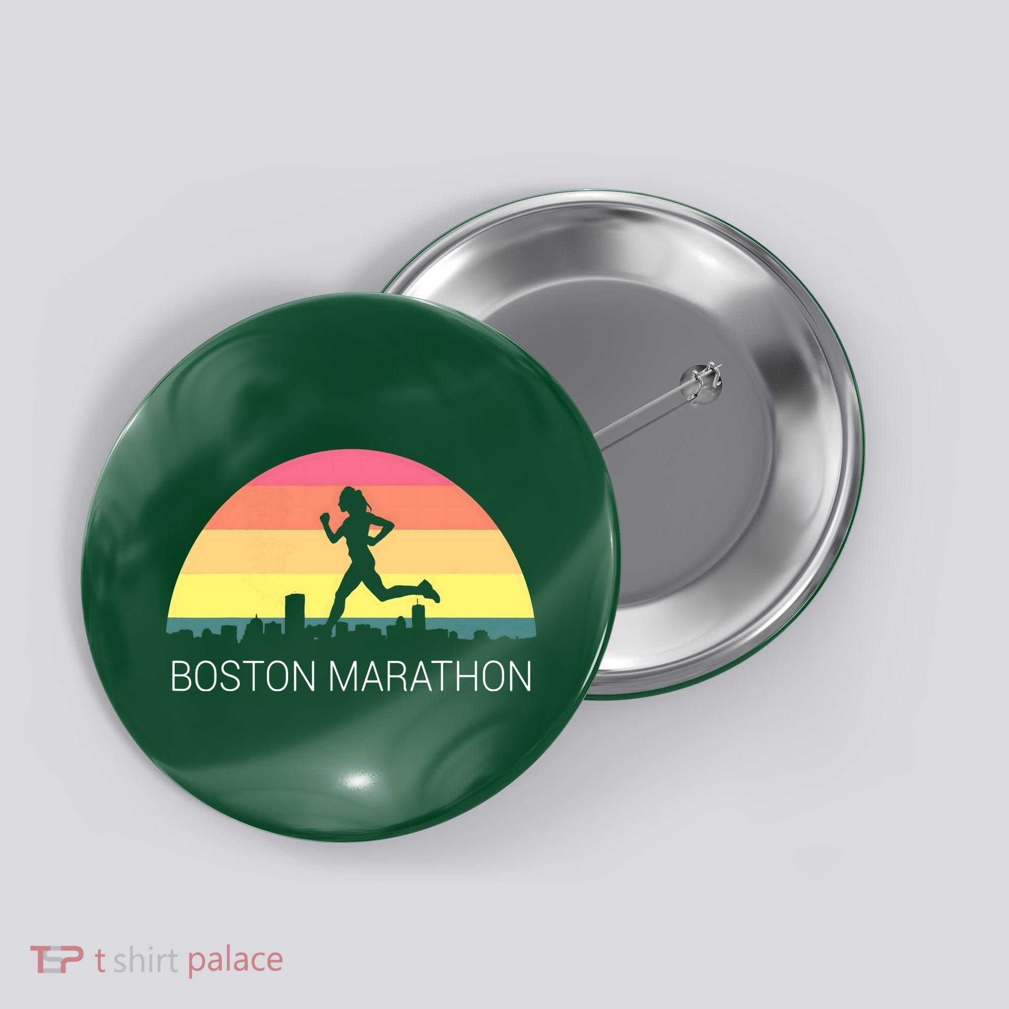 Boston 262 Miles Marathon Running Friend Support Gift Button