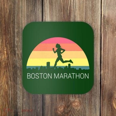 Boston 262 Miles Marathon Running Friend Support Gift Coaster