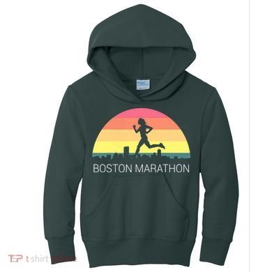 Boston 262 Miles Marathon Running Friend Support Gift Kids Hoodie
