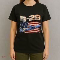 B 29 Superfortress Bomber Airplane Pilot Gifts World War II T-Shirt thumb 4
