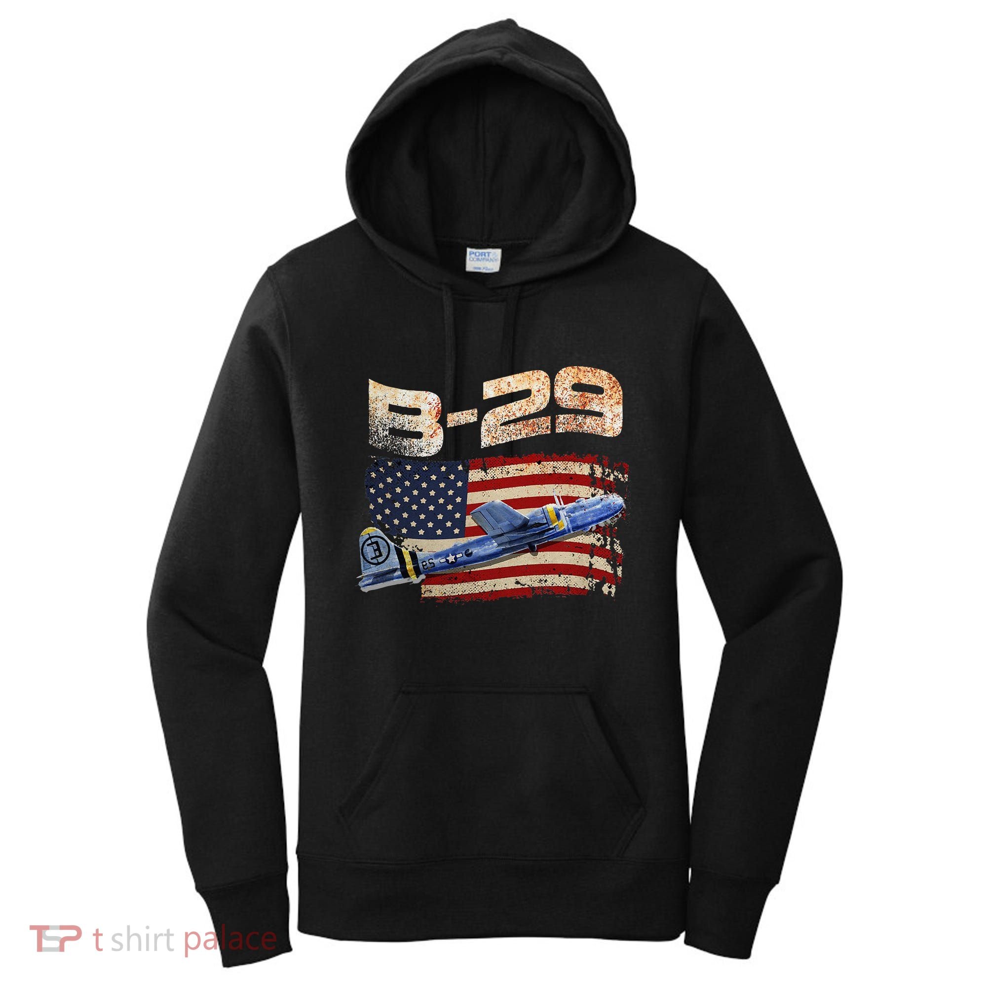 B 29 Superfortress Bomber Airplane Pilot Gifts World War II Women's Hoodie