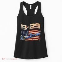 B 29 Superfortress Bomber Airplane Pilot Gifts World War II Women's Tank Top thumb 0