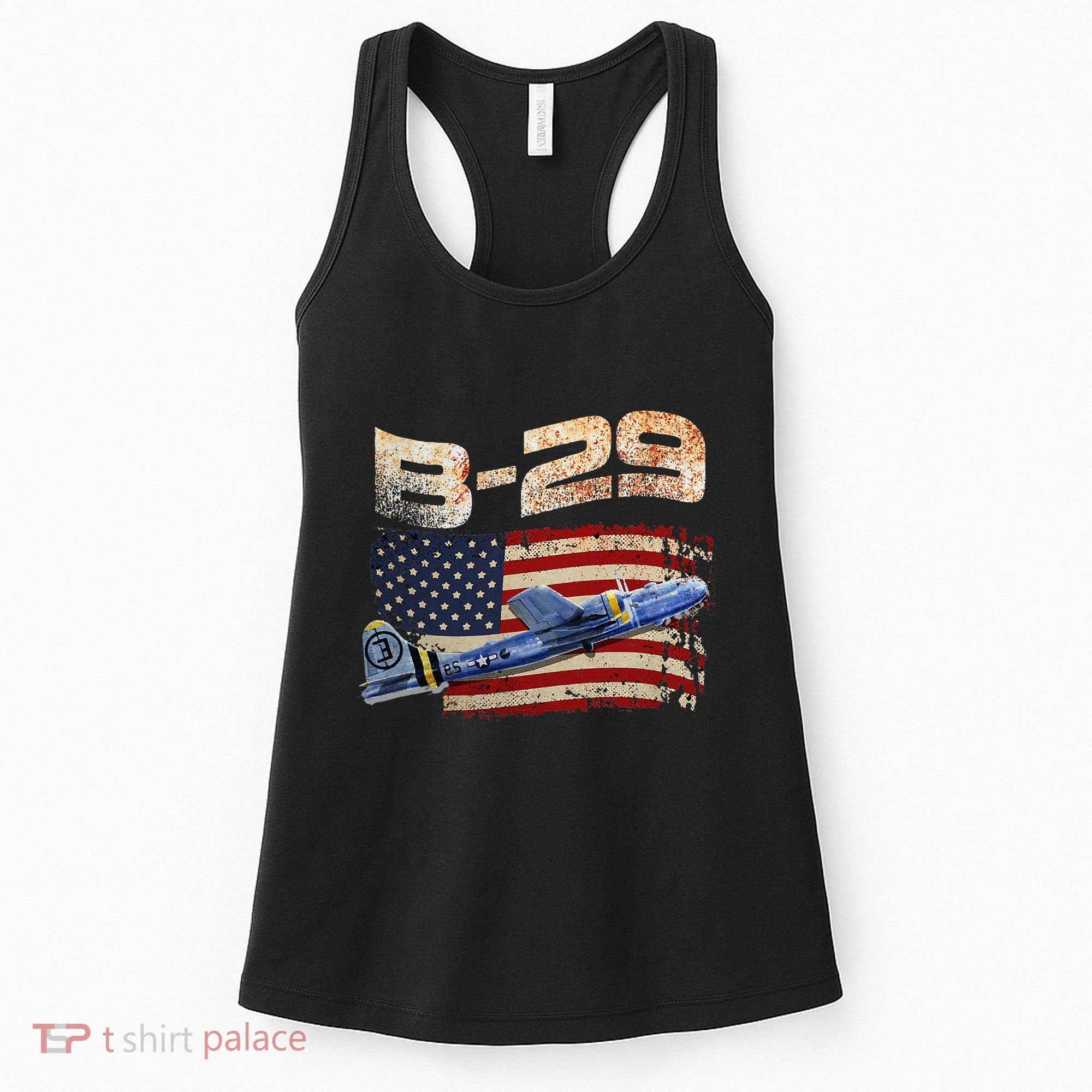 B 29 Superfortress Bomber Airplane Pilot Gifts World War II Women's Tank Top