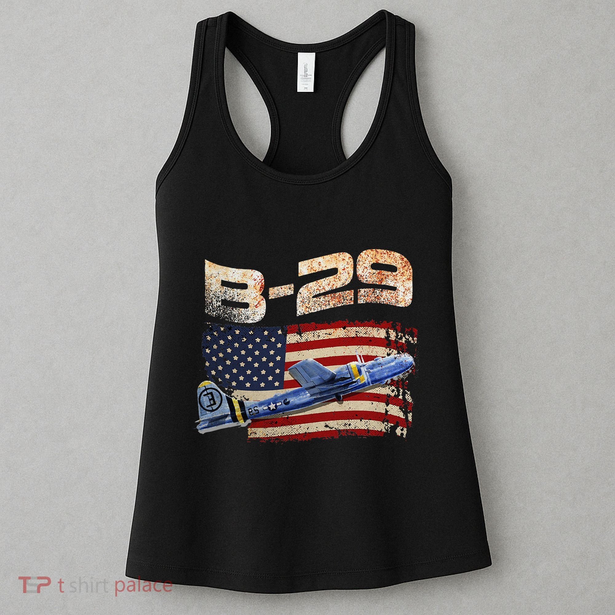 B 29 Superfortress Bomber Airplane Pilot Gifts World War II Women's Tank Top