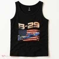 B 29 Superfortress Bomber Airplane Pilot Gifts World War II Tank Top thumb 2