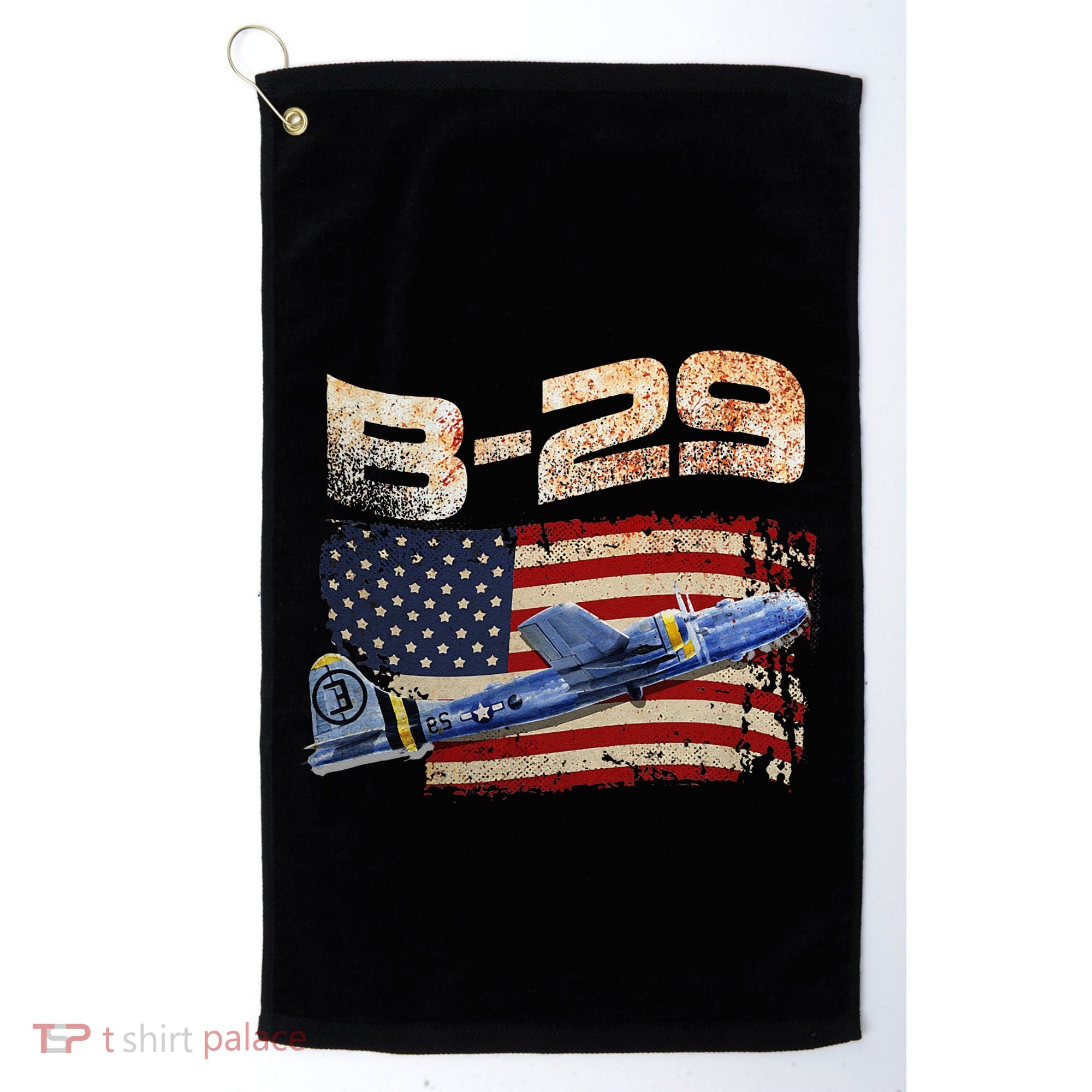 B 29 Superfortress Bomber Airplane Pilot Gifts World War II Golf Towel