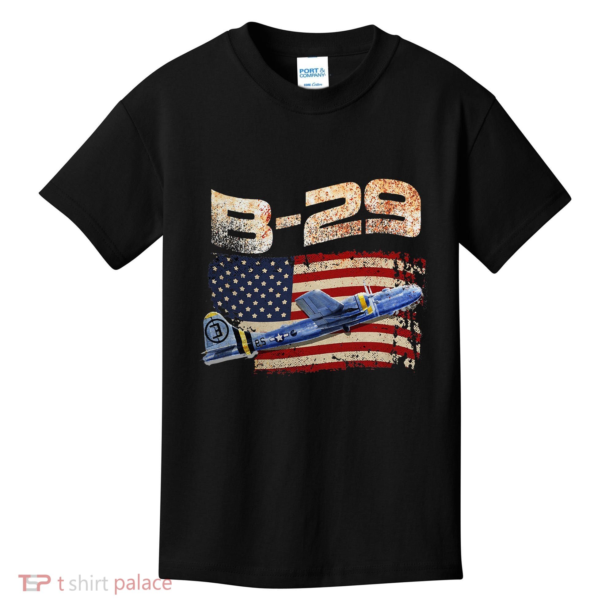 B 29 Superfortress Bomber Airplane Pilot Gifts World War II Kids T-Shirt