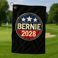 Bernie 2028 Sanders Was Right Democracy Resistance Protest  Golf Towel thumb 1