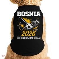 Bosnia 2026 Soccer Fan One Nation One Dream Doggie Tank thumb 0