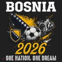 Bosnia 2026 Soccer Fan One Nation One Dream Beanie thumb 2