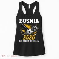 Bosnia 2026 Soccer Fan One Nation One Dream Women's Tank Top thumb 0