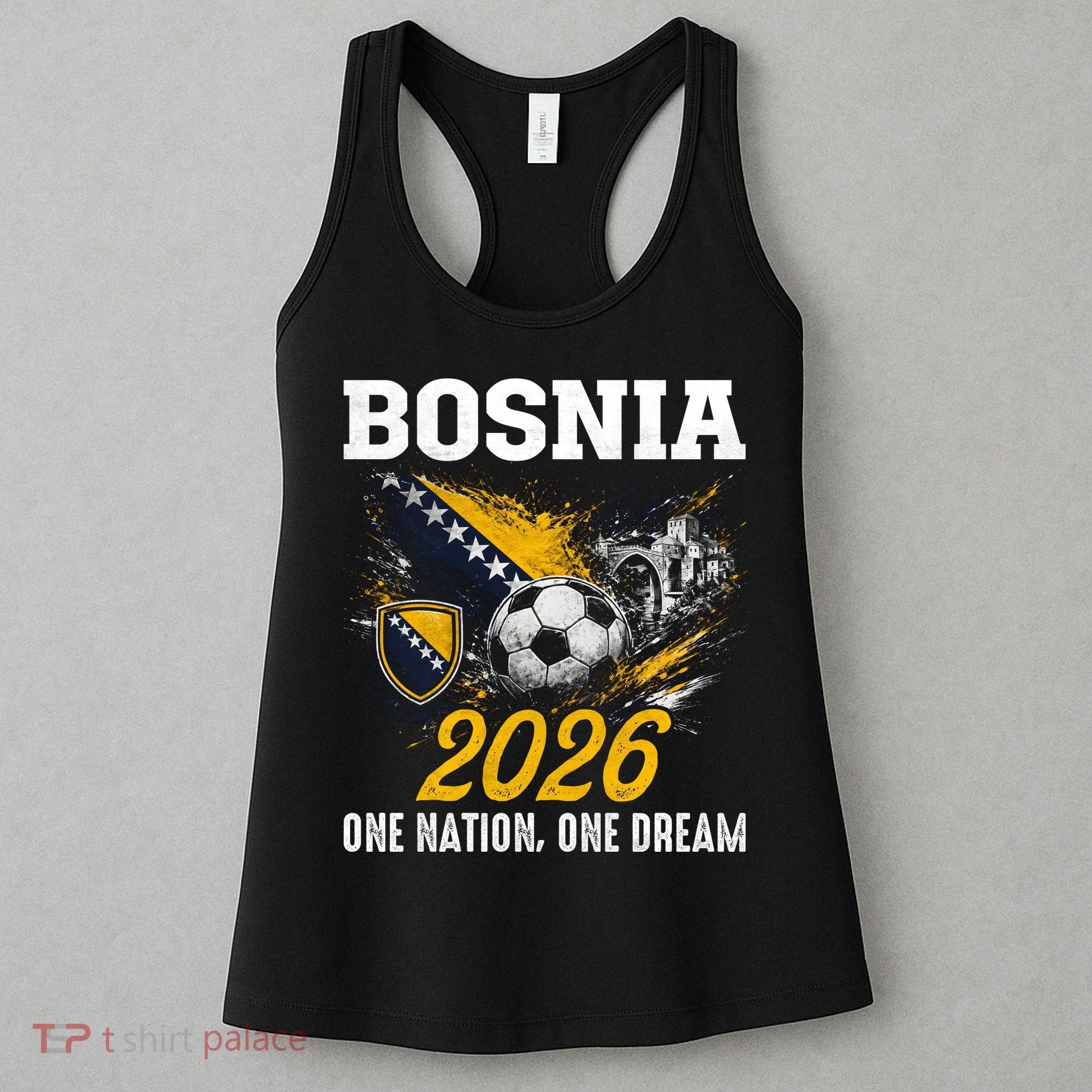 Bosnia 2026 Soccer Fan One Nation One Dream Women's Tank Top