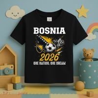 Bosnia 2026 Soccer Fan One Nation One Dream Toddler T-Shirt thumb 3