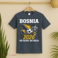 Bosnia 2026 Soccer Fan One Nation One Dream T-Shirt thumb 2