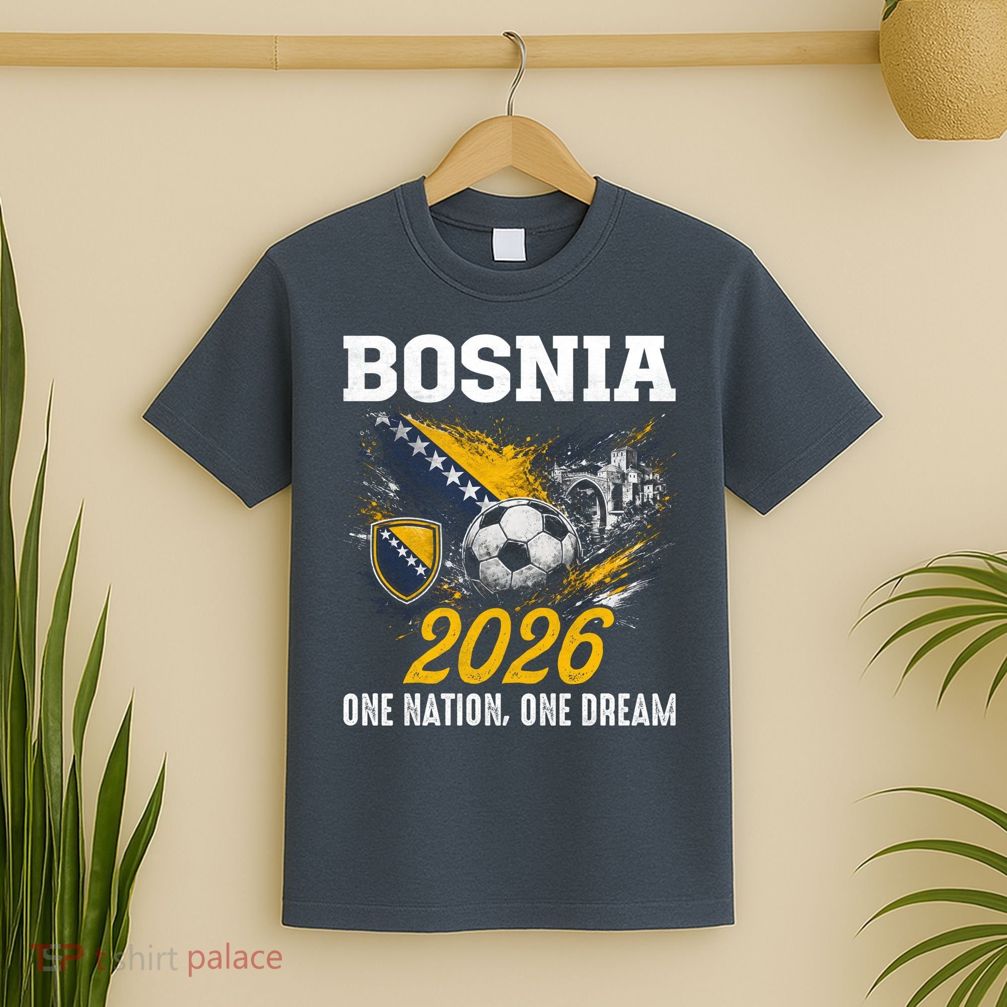Bosnia 2026 Soccer Fan One Nation One Dream T-Shirt