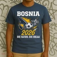 Bosnia 2026 Soccer Fan One Nation One Dream T-Shirt thumb 3