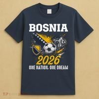 Bosnia 2026 Soccer Fan One Nation One Dream T-Shirt thumb 4